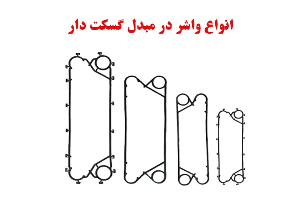 انواع واشر در مبدل حرارتی گسکت دار