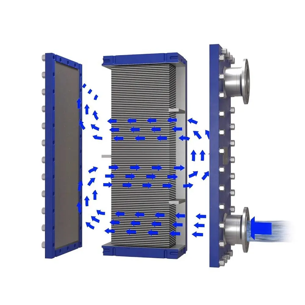 عکس اجزای مبدل جوش دده شده صنعتی