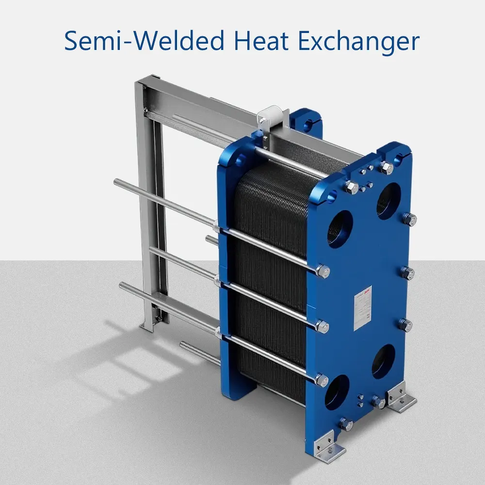 نمای مبدل نیمه جوشی از کنار دستگاه