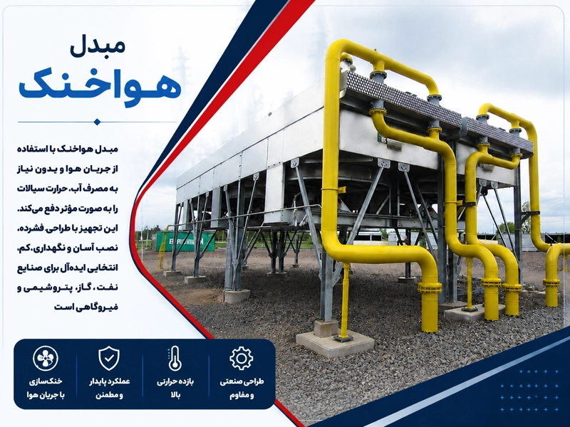 مبدل هوا خنک در خنک سازی صنایع مختلف