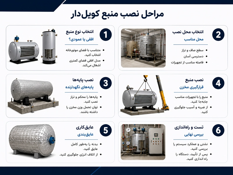 نصب و راه اندازی کویل حرارتی