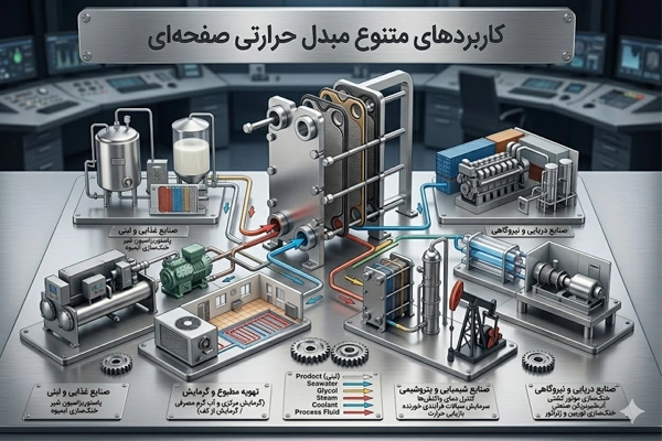 کاربردهای مبدل حرارتی صفحه ای در صنعت و ساختمان