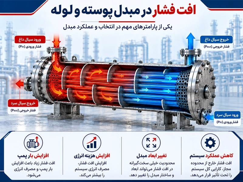 بررسی افت فشار هنگام خرید مبدل حرارتی