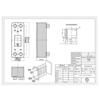 مبدل حرارتی بریزینگ مدل ATS-027-24