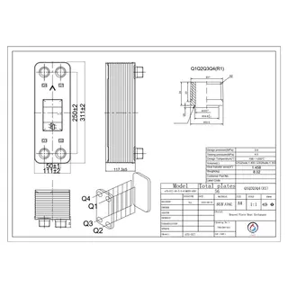 مبدل حرارتی بریزینگ مدل ATS-027-40