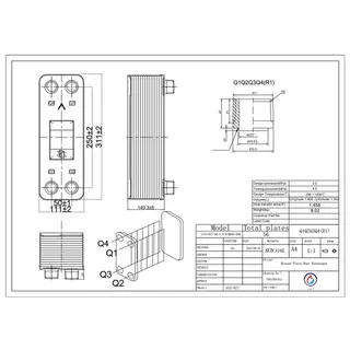 مبدل حرارتی بریزینگ مدل ATS-027-56