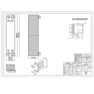 مبدل حرارتی بریزینگ مدل 	ATS-052-40