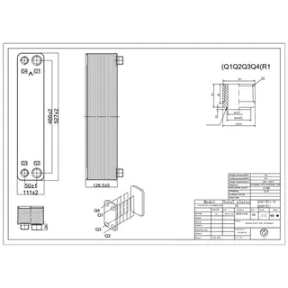 مبدل حرارتی بریزینگ مدل 	ATS-052-50