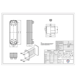 مبدل حرارتی بریزینگ مدل 	ATS-110-24