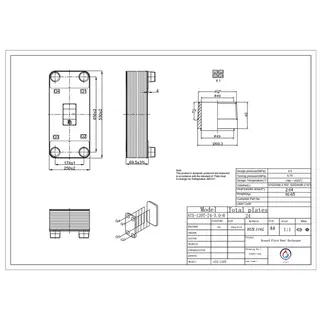 مبدل حرارتی بریزینگ مدل 	ATS-120T-24