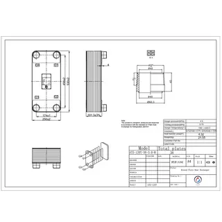 مبدل حرارتی بریزینگ مدل ATS-120T-38