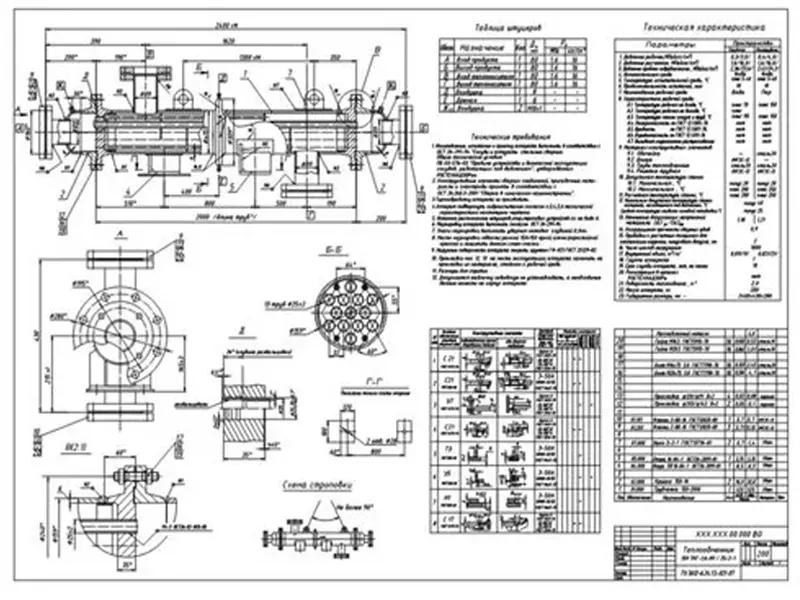 نقشه طراحی مبدل های صنعتی